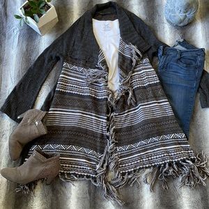 Gray and Brown Sioni Sweater